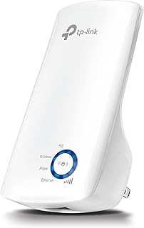 TP-Link TL-WA850RE Repetidor de Wifi Extensor de Cobertura Inalámbrico Universal, 300Mbps, Enchufe de Pared, 